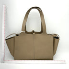 CELINE Baby Grained Calfskin Medium Tri-Fold Bag Taupe LA46701