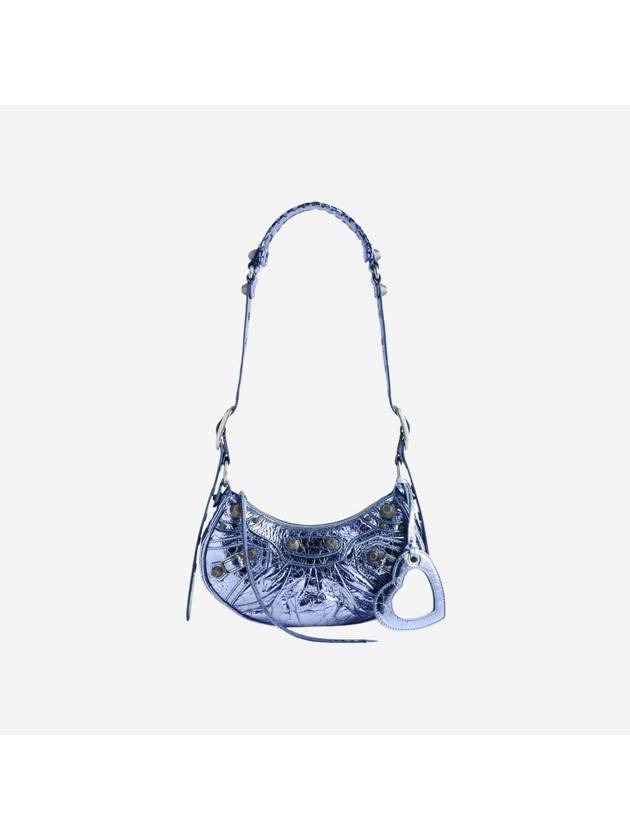 Balenciaga Metallic Le Cagol XS Lambskin Shoulder Bag Purple