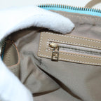 FENDI Zucchino Canvas Shoulder Bag Enamel Peppermint84217