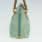 FENDI Zucchino Canvas Shoulder Bag Enamel Peppermint84217