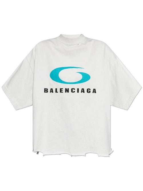 Balenciaga Balenciaga T-shirt With Logo, Women's, White