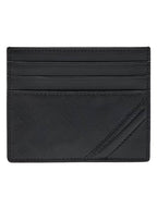 Fendi Shadow Diagonal Card Wallet Black