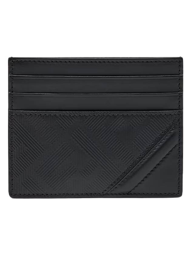 Fendi Shadow Diagonal Card Wallet Black