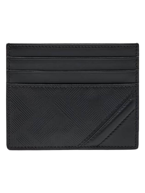Fendi Shadow Diagonal Card Wallet Black
