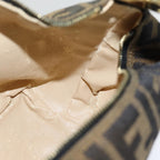 FENDI Zucca Canvas Vanity Pouch Brown Black84312