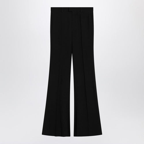 Balenciaga Black Flared Pants In Viscose Women
