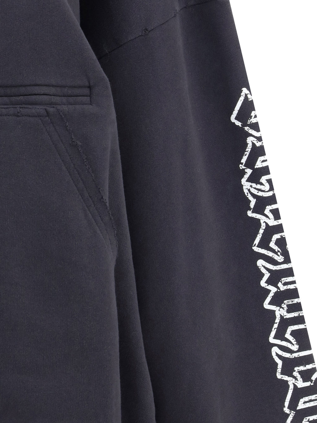 Balenciaga Women Blackletter Script Motif Hoodie