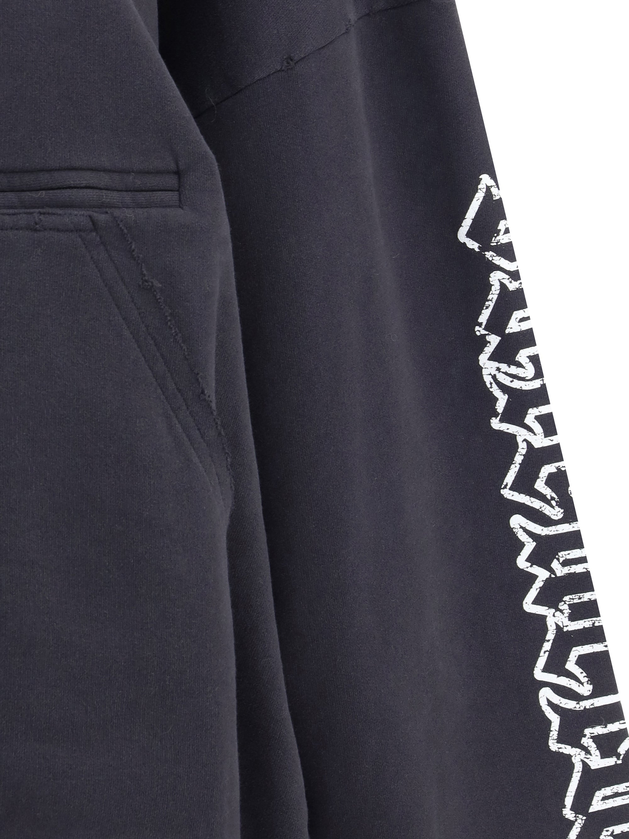 Balenciaga Women Blackletter Script Motif Hoodie