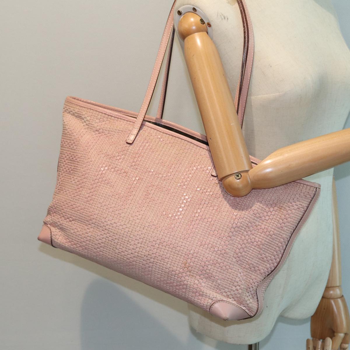 FENDI Tote Bag Leather Pink84444