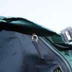 FENDI Tote Bag Nylon Leather Green Brown84445