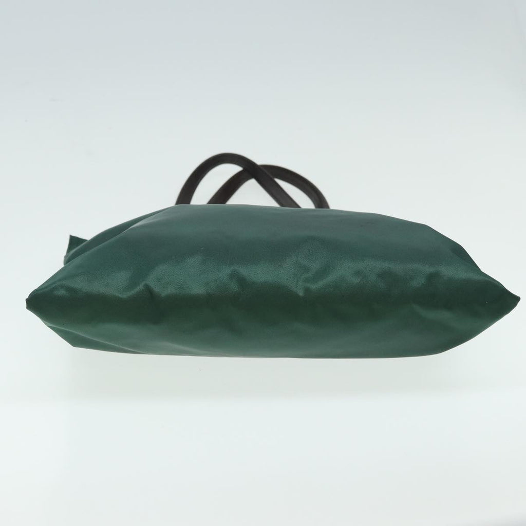 FENDI Tote Bag Nylon Leather Green Brown84445