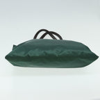 FENDI Tote Bag Nylon Leather Green Brown84445
