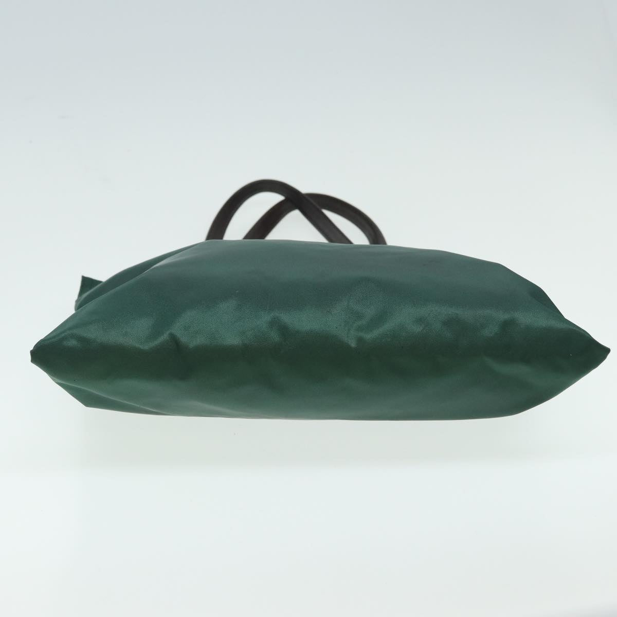 FENDI Tote Bag Nylon Leather Green Brown84445