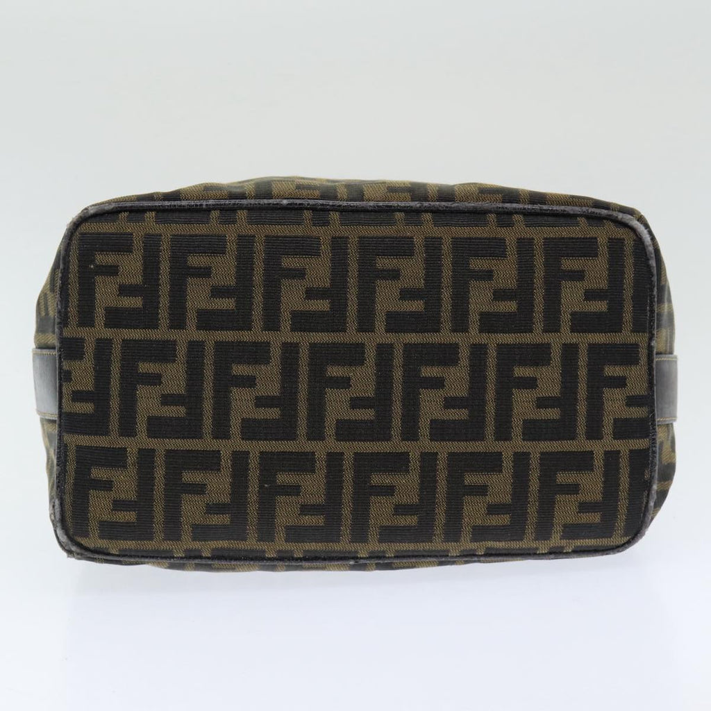 FENDI Zucca Canvas Vanity Pouch Brown Black84448