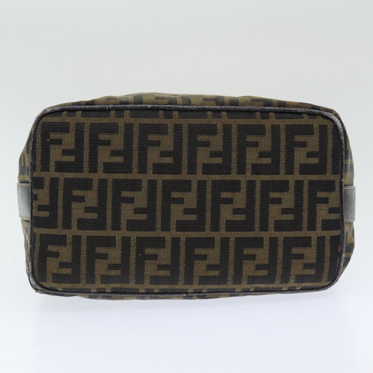 FENDI Zucca Canvas Vanity Pouch Brown Black84448
