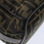 FENDI Zucca Canvas Vanity Pouch Brown Black84448