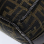 FENDI Zucca Canvas Vanity Pouch Brown Black84448