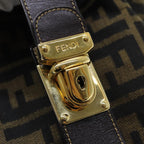 FENDI Zucca Canvas Vanity Pouch Brown Black84448