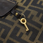 FENDI Zucca Canvas Vanity Pouch Brown Black84448