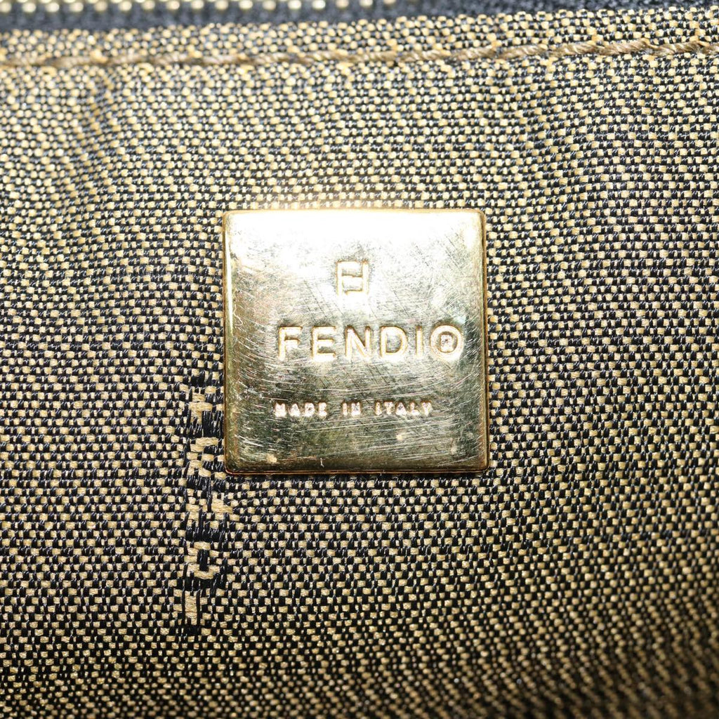 FENDI Zucca Canvas Vanity Pouch Brown Black84448