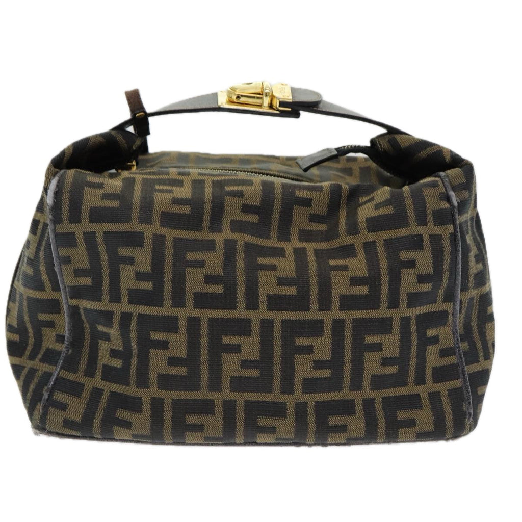 FENDI Zucca Canvas Vanity Pouch Brown Black84448