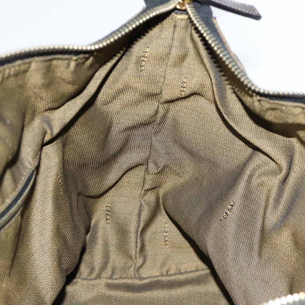 FENDI Zucca Canvas Vanity Pouch Brown Black84448