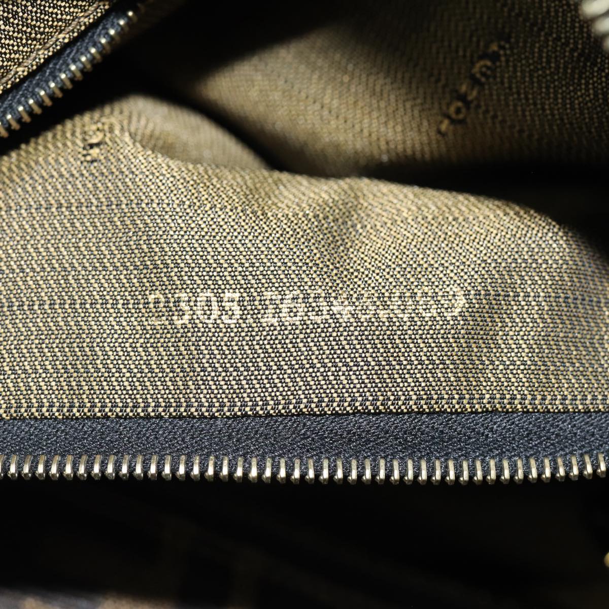 FENDI Zucca Canvas Vanity Pouch Brown Black84448