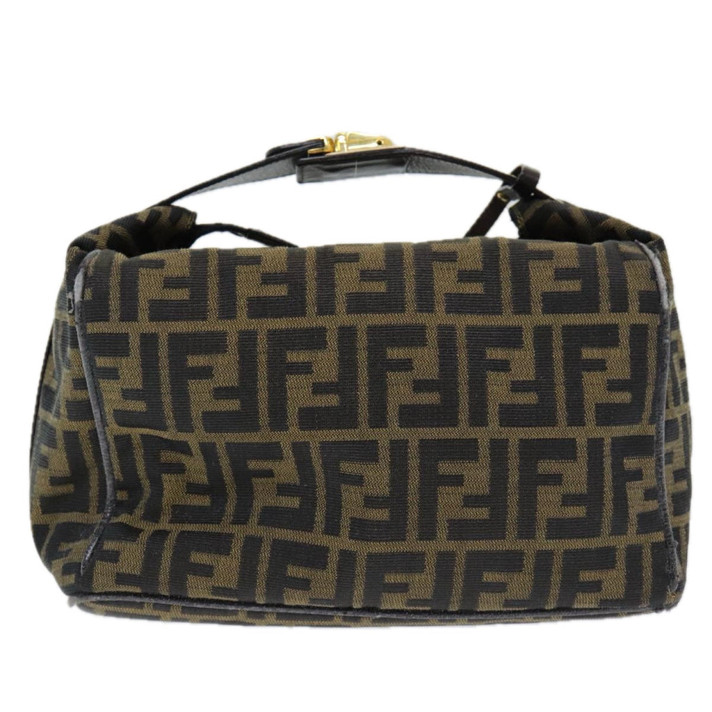 FENDI Zucca Canvas Vanity Pouch Brown Black84448