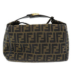 FENDI Zucca Canvas Vanity Pouch Brown Black84448