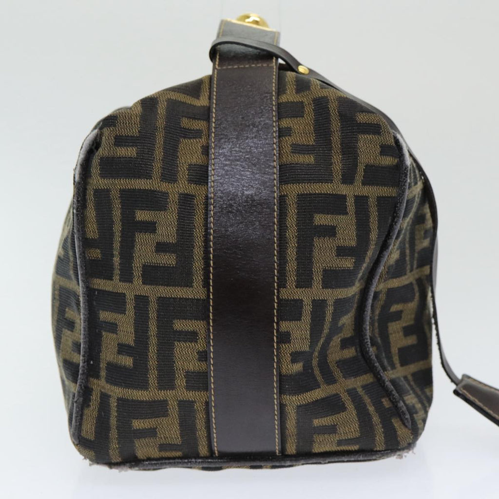 FENDI Zucca Canvas Vanity Pouch Brown Black84448