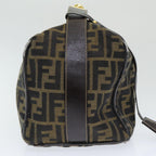 FENDI Zucca Canvas Vanity Pouch Brown Black84448