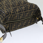 FENDI Zucca Canvas Vanity Pouch Brown Black84448