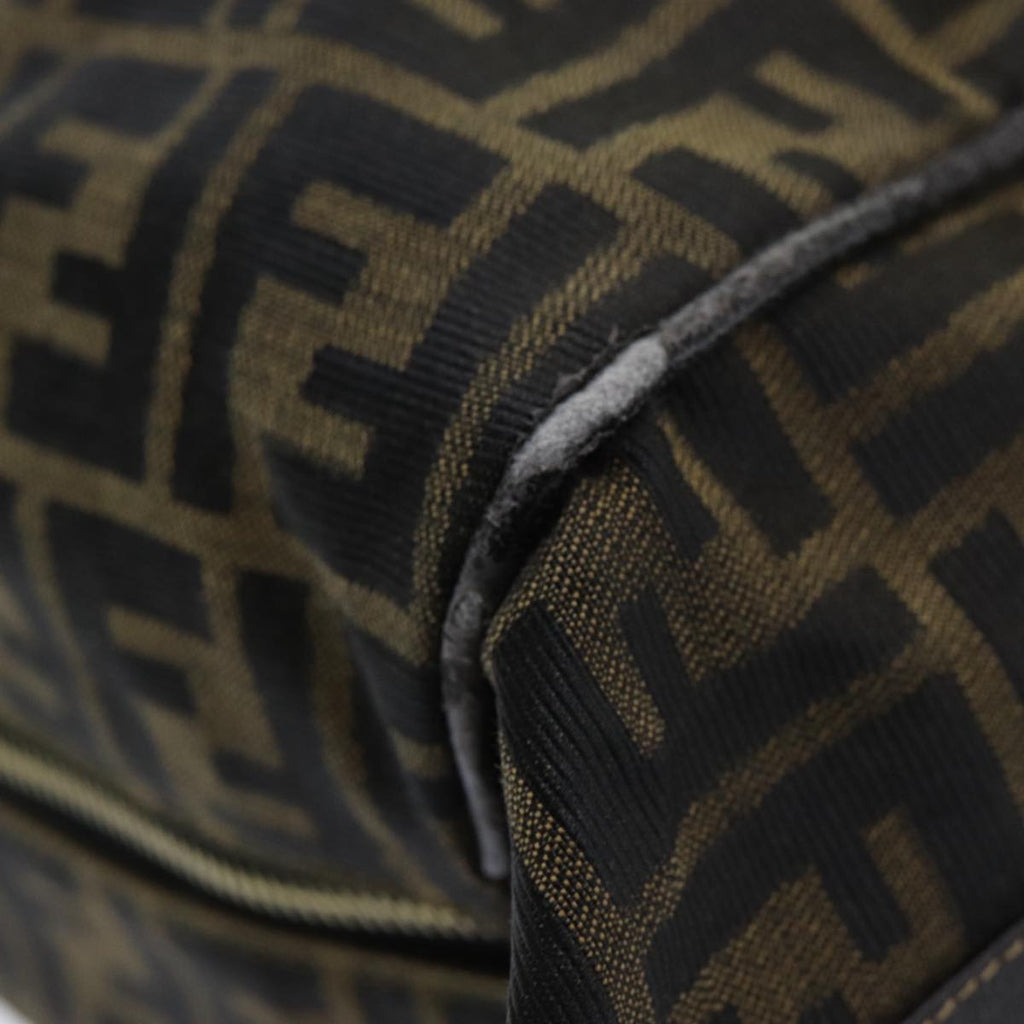FENDI Zucca Canvas Vanity Pouch Brown Black84448