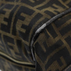 FENDI Zucca Canvas Vanity Pouch Brown Black84448