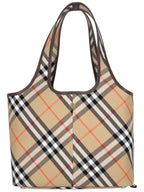 Burberry Check Small Tote Bag Sand