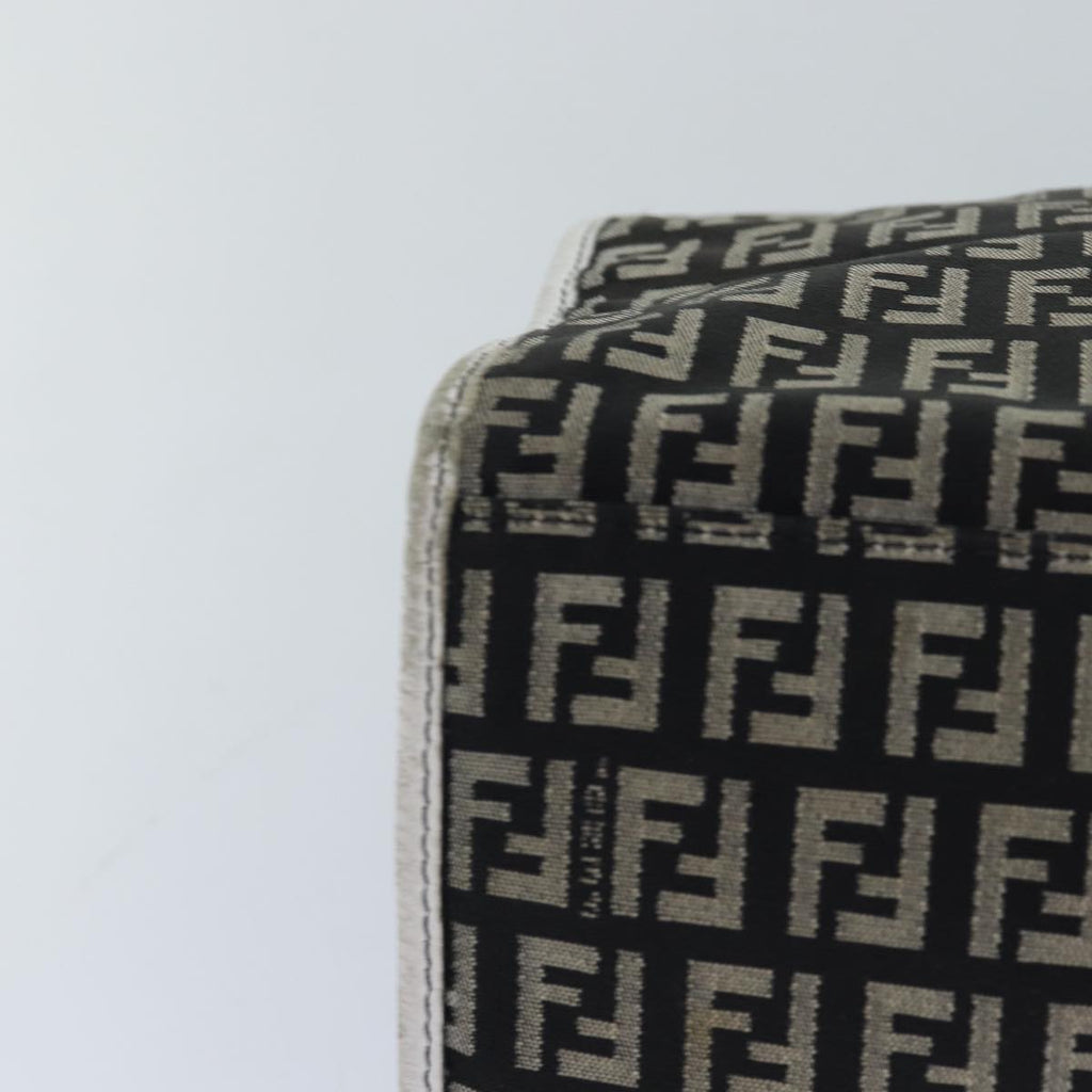 FENDI Zucchino Canvas Tote Bag Brown Gold84553