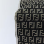 FENDI Zucchino Canvas Tote Bag Brown Gold84553