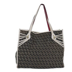 FENDI Zucchino Canvas Tote Bag Brown Gold84553