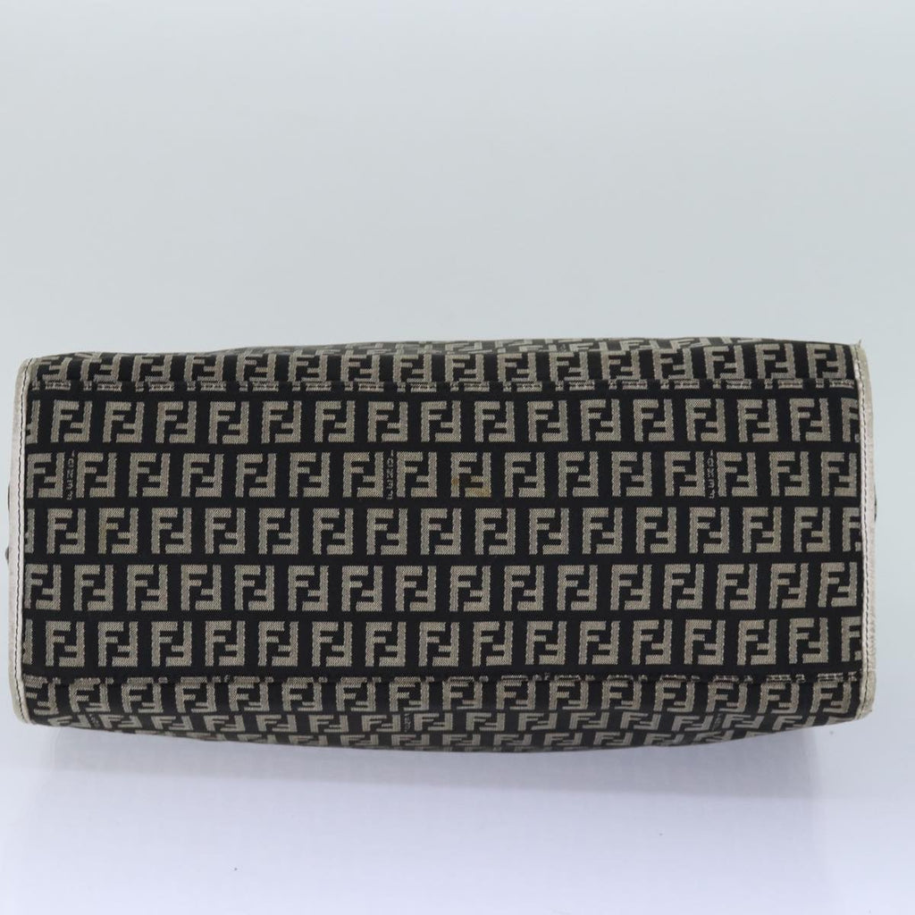 FENDI Zucchino Canvas Tote Bag Brown Gold84553