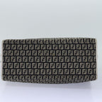 FENDI Zucchino Canvas Tote Bag Brown Gold84553