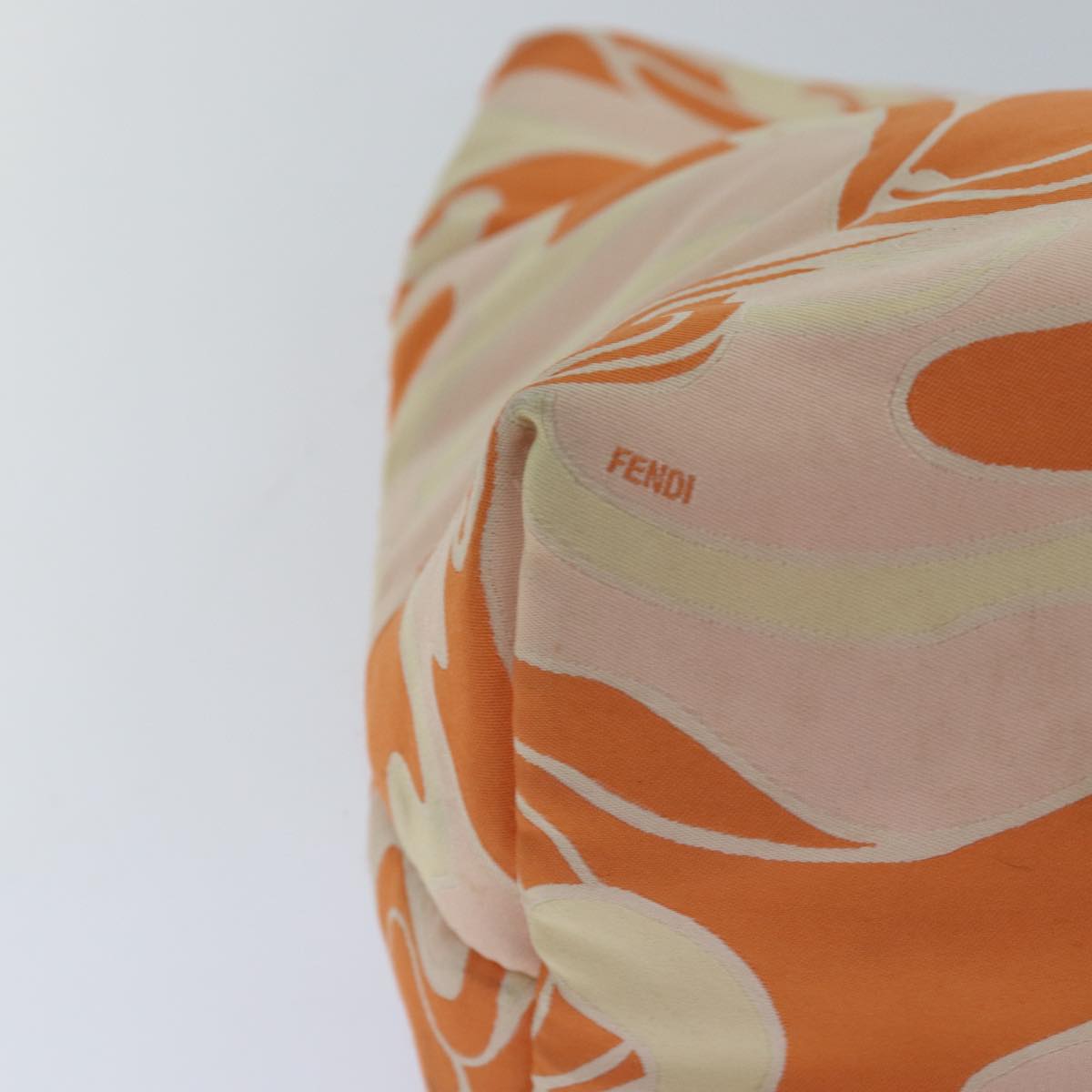 FENDI Tote Bag Canvas Orange Gold84555
