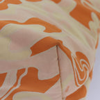 FENDI Tote Bag Canvas Orange Gold84555
