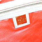 FENDI Tote Bag Canvas Orange Gold84555