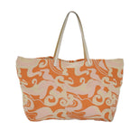 FENDI Tote Bag Canvas Orange Gold84555