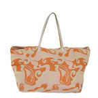 FENDI Tote Bag Canvas Orange Gold84555