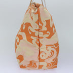 FENDI Tote Bag Canvas Orange Gold84555