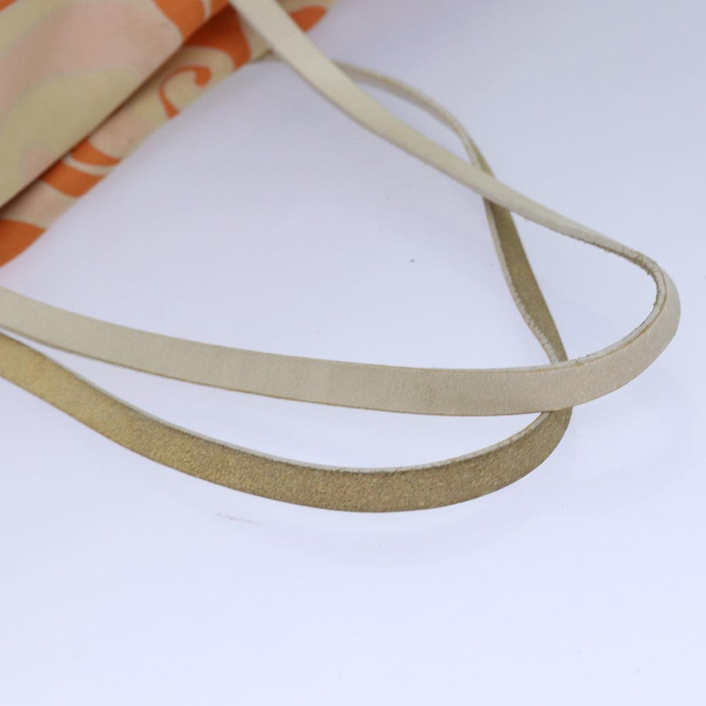 FENDI Tote Bag Canvas Orange Gold84555