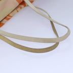 FENDI Tote Bag Canvas Orange Gold84555