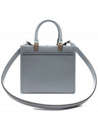 Fendi Sunshine Embossed Logo Small Tote Bag Light Blue