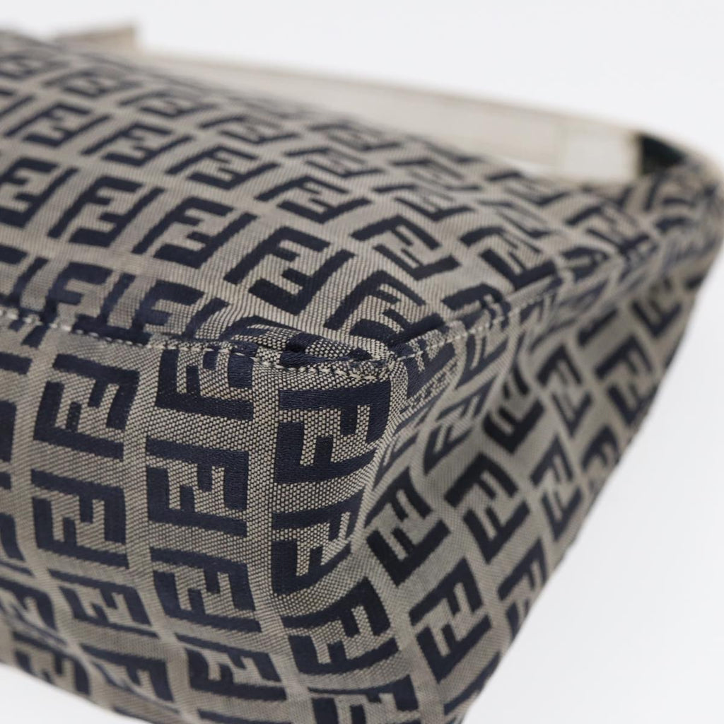 FENDI Zucchino Canvas Accessory Pouch Navy84615